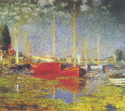 Claude Monet Sailboats at Argenteuil oil painting image